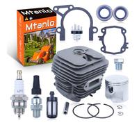 Mtanlo 50 mm Cylinder Piston Gaskets Kit for Stihl TS410 TS420 TS 410 420 Cut-Off Saw, Cylinder Piston Kit, Spark Plug, Decompression Valve, Plug, Fuel Filter