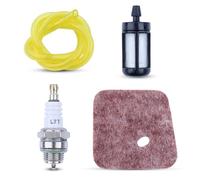 Mtanlo Air Filter for Stihl FS38 FS45 FS46 FS46C FS55 FS55 KM55 KM55C Replacement 4140 124 2800 with MS180 Petrol Filter + L7T/BPMR7A Spark Plug + Oil Hose 63 cm (2.5 x 0.5 cm) 7 in)