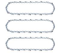 Mtanlo Pack of 3 Saw Chains 3/8 Inch LP Pitch, 0.50 Inch (13 mm) Thickness, for 10 Inch (25 cm) Guide Rail, 40 Drive Links, Replacement for Black & Decker, Bosch, Worx and More