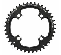MTB 4-arm chainring 104mm for Shimano Stronglight double 40T outer black 2x10s (