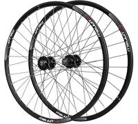 MTB Bicycle Wheel Set Aluminum Alloy 26 27.5 29 Inches, Disc Brake Double-Walled Hybrid/Mountain Rim 2450G for Flywheel with 7/8/9/10/11 Speed,26inch