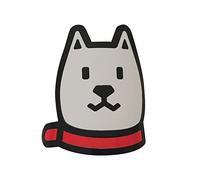 MTB Bike Head Badge Decals Stickers BMX Foldable Bike Frame Sticker (Cool Dog(White))