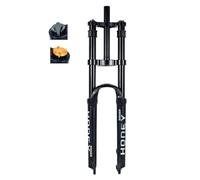 MTB Bike Suspension Fork 26 27.5 Inch 29 er Magnesium Alloy Double Shoulder DH Downhill Mountain Bike Bicycle Air Fork Travel 160mm (Color : Black, Size : 26 inch)