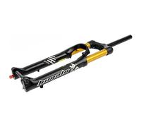 MTB Boost Fork 110x15MM Thru Axle 27.5 29inch DH AM XC Downhill Mountain Bike Air Suspension Fork Rebound Adjustmable 140MM Travel Straight/Tapered Front Fork Manual Lockout ( Color : Gold Tapered , S