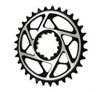 MTB Chainring 32T Narrow Wide Hollow CNC for Black Aluminum Alloy Bike Chainring 34T Lightweight Design for Mountain Bike Single Ring 36T Positive Negative Tooth CNC Machined Crankset Disk 38T for