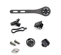 MTB Computer Holder Integrated Handlebar Stem,suitable for Garmin Edge（type 200, 500, 510, 800, 810 & 1000），Bryton GPS and Computer Mount Series,Black matte/glossy (matte)