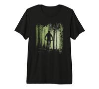 MTB Cyclist Offroad Downhill Twilight Forest Trail Premium T-Shirt