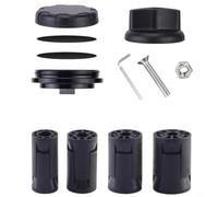 MTB Fork Bottom with Storage Compartment Anti-Lost Mount for Headset Nut Sealing 18-30mm Hole Cover Black Plastic Aluminum