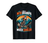 MTB Grandpa Just Like A Normal Grandpa Only Cooler Value Graphic T-Shirt, Men, Black, S