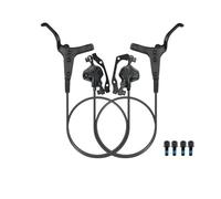 MTB Hydraulic Disc Brake 2Piston Lightweight XC Trail Calipers Pads Oil Pressure Rotor Handlebar Short Grip Bike Brake Drum(TB500-RF-LR)