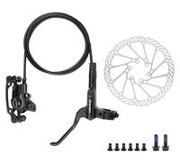 MTB Hydraulic Disc Brake Set Right Rear 1400mm Mountain Bike Aluminum Alloy Mechanical Disc Brakes With 160mm Rotor For Bicycle BMX E-Bike Fat Bikes