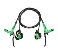 MTB Hydraulic Disc Brakes Set 4-Piston Dual Aluminum CNC Ultra-light Right Front 800mm Left Rear 1600mm With Brake Hose And Adapter