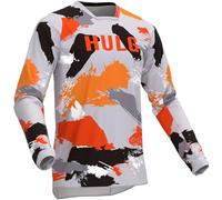 Mtb Jersey,Men's MTB Long Sleeve Jersey,Breathable Quick Dry Mountain Bike MTB Jersey,T Shirt for Running,Biking and Hiking,Motocross BMX Racing T-Shirt (Style-01,XXL)