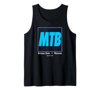 MTB Mountain Biking Funny Biker Downhill Trail Art Tank Top