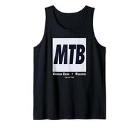 MTB Mountain Biking Funny Biker Downhill Trail Art Tank Top