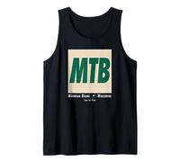 MTB Mountain Biking Funny Biker Downhill Trail Art Tank Top