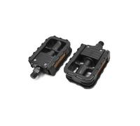 MTB Non-slip Platform Pedals, Black Plastic Folding Bike Pedals Pair, Universal forBicycle Replacement