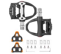 MTB Pedals Clipless Flat Dual Platform with Cleats - Compatible with Shimano Clipless Bike Pedals, 3 Sealed Bearing Lightweight Nylon Fiber Bicycle Pedal for Gravel BMX City Bike 9/16"