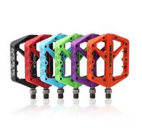 MTB Pedals Mountain Bike Pedals 3 Bearing Non-Slip Lightweight Nylon Fiber Bicycle Platform Pedals for BMX MTB 9/16" (Blue)