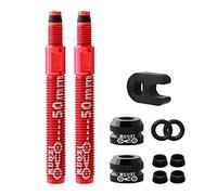 MTB Road Bike Tubeless Tire Presta Valve Extender Universal Vacuum Tire 2 Pcs 50mm Red