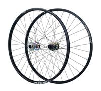MTB Wheelset 26/27.5/29'' Mountain Bike Disc Brake Wheels Thru Axle 15 * 100mm/12 * 148mm Front Rear Wheel Set DH/XC/AM 32H Rim 360 Clicks,For 7-12s Cassette(Colorful,26'')