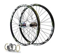 MTB Wheelset 26 Inch Disc Brake Bicycle Rim 32 Spoke 27.5 29 Inch Mountain Bike Front & Rear Wheel QR Sealed Bearing Hubs for 7-11 Speed Cassette (Color : Chrome, Size : 29 inch)