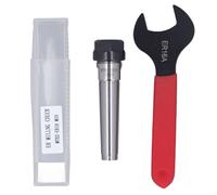 MTB2 ER16 M10 Morse Shank Holder, Chuck Shank Holder for CNC Lathe, ER16A Collet Chuck with Blackened Manganese Steel Body and ER16A Wrench for Drilling Milling Machines