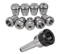 MTB2 MTB3 MTB4 ER16 ER20 ER25 ER32 Spring Clamps 9PCS +Wrench 1PCS Collet Chuck Morse Holder for CNC Milling Lathe Tool Set (Size : ER20 UM)