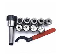 MTB2 MTB3 MTB4 ER16 ER20 ER25 ER32 Spring Clamps Set ER Collet Chuck Suit Holder CNC Milling Lathe Tool ER Collect Chuck (Size : MTB4-ER32-18Pcs)