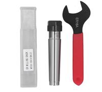 MTB3 ER16 M12 Morse Taper Collet Chuck Holder with ER16A Wrench and Storage Box, Manganese Steel Milling Tool Holder for Lathes and Drilling Machines, 1 to 10mm Clamping Range