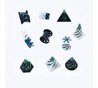 Mtbricey 10Pcs 3D Printed Spiral Cone Fidget Toys Impossible Pyramid Passthrough Sculpture Mini Stress Relief Sensory Desk Decor Colorful Vortex Cone for Focus Adults Teen Office Home Travel (C)