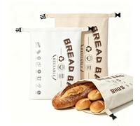 Mtbricey 2 Pcs Reusable Beeswax Bread Bags for Sourdough Homemade Bread 43x32cm/17 x12.6 Large Bread Storage Bag with Buckle Closure Portable Beeswax Food Wrap for Home Picnic Traveling Daily Use