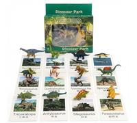 Mtbricey 24PCS Dinosaur Toys with Introducing Flashcards Realistic Dinosaur Figure Set Educational Dinosaur Present for Kids Boys Girls 3 Years Old & Up Birthday Gifts