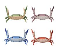 Mtbricey 4PCS Creative Crab Pen Holder Weightlifting Crab Desk Stand Bracket Storage Rack Pencil Holders Desk Supplies Holders Desk Accessories and Workspace Organizers