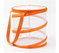 Mtbricey Butterfly Cage - Collapsible Bug Catcher Tent with Zip Lightweight Insect Habitat for Garden Outdoor Exploration & Nature Discovery (Red)