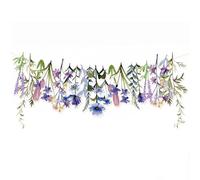 Mtbricey Floral Banner Paper Wildflower Garland Reusable Flower Backdrop Decor for Garden Gathering Afternoon Tea Wedding Birthday Baby Shower Indoor Outdoor Party Ornaments (Style B)