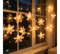 Mtbricey Flower String Lights 3 Meters 30 LED Battery Operated Hanging Fairy Lights for Girls Bedroom Indoor Outdoor Spring Decorations for Garden Patio Wedding Party Christmas Decoration (Flower C)