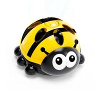 Mtbricey Kids Water Sprinkler Ladybug Spinning Sprinkler Toy (Yellow)
