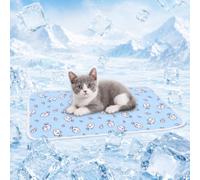 Mtbricey Small Pet Cooling Mat 30x40cm Self Cooling Pad With Anti Slip Bottom Waterproof Reversible Breathable Fabric For Tiny Animal Summer Heat Relief Mat For Dog Crate Sofa Car Seat
