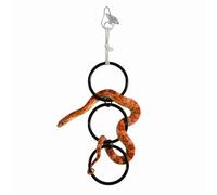 Mtbricey Snake Climbing Rings Reptile Accessories Plastic Corn Snake Enrichment Rings Hanging Ball Python Accessories for Reptile Tank Climbing Hoop Toy for Bearded Dragon Lizard Gecko