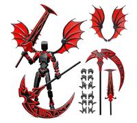 Mtbricey T13 Action Figure - 3D Printed Titan 13 Dummy (Assembled) Multi-Jointed Movable Robot with Weapons & Hands Desktop Decorations Stop Motion Figures for Game Lovers Perfect For Display Birthday