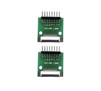 MTCELL 2Pcs FFC FPC PCB Converter Board with Right-Angle Header 15pin 1.0mm (Connector Socket pre-soldered) Pitch to DIP 2.54mm for FFC Cable Couple Extend Adapter