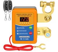 Mtchavno 12V 240A Battery Disconnect Isolator, Wireless Remote Control Car Isolator Switch, Energy-Saving Anti-Theft Prevent Battery Drain with 2 Remotes, Kill Switch for Car RV ATV Truck Camper Boat