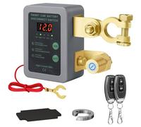 Mtchavno Wireless Remote Control Car Isolator Switch, 12V 240A Battery Disconnect Isolator, Energy-Saving Anti-Theft Prevent Battery Drain with 2 Remotes, Kill Switch for Car RV ATV Truck Camper Boat