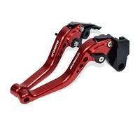 MTCRIGHTER Compatible with Honda CB650R CBR650R E-Clutch 2024 2025 2026 Short Brake Lever Clutch Lever, CNC Aluminum Alloy Made (Red)