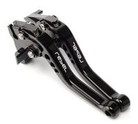 MTCRIGHTER for Honda Rebel 300 500 CMX300 CMX500 2017-2024 Modified CNC Aluminum Alloy 6-Stage Adjustable Short Brake Clutch Lever Accessories (Black)