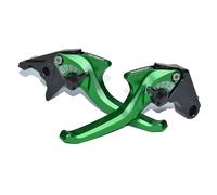 MTCRIGHTER for Kawasaki KLE500 / SE 2025 2026 Bionic Shark 2-Finger CNC Shorty Brake Clutch Levers CNC Billet Aluminum (Green)