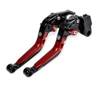 MTCRIGHTER for Triumph Scrambler 900 2023-2026 CNC Folding Extendable Brake Clutch Levers, 6-Position Adjustable Billet Aluminum, (Pair) (Red)