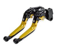 MTCRIGHTER for Yamaha YZF-R7 2026+ New Gen CNC Folding Extendable Brake Clutch Levers, 6-Position Adjustable Billet Aluminum, (Pair) (Gold)