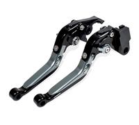 MTCRIGHTER Retractable Foldable Brake Lever Clutch Lever for Yamaha MT-07 FZ-07 2014-2024, CNC Aluminum Alloy Made (Titanium)